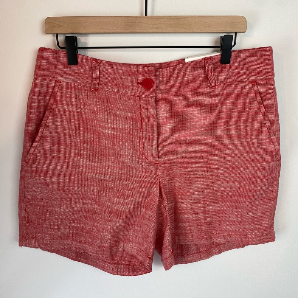 LOFT Red Mid-Rise 6” Inseam Shorts NWT | Size 6